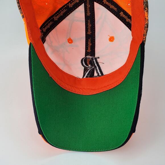 Remington Orange Camo Strapback Baseball Hat Cap - Picture 5 of 7